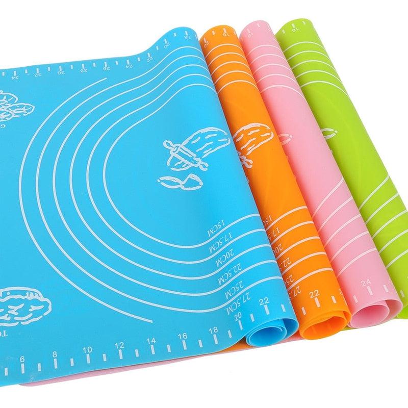 Multi-Size Silicone Baking Mat Sheet | Extra Large Non-Stick Mat for Rolling Dough, Macarons, Pizza, Pastry | Baking Tool